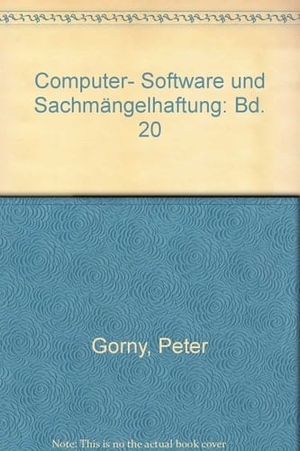 Computer-Software und Sachmängelhaftung