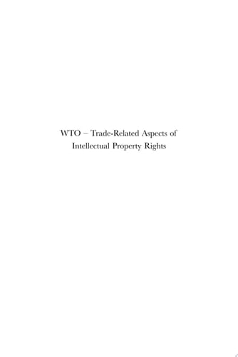 WTO - Trade-Related Aspects of Intellectual Property Rights