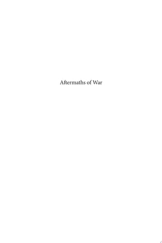 Aftermaths of War Women's Movements and Female Activists, 1918-1923