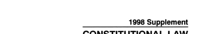Constitutional Law 1998
