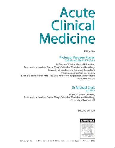 Acute Clinical Medicine