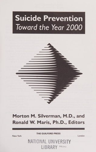 Suicide Prevention Toward the Year 2000