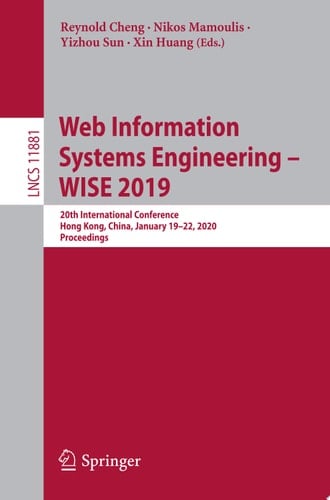 Web Information Systems Engineering – WISE 2019