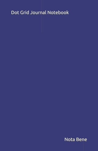 Dot Grid Journal Notebook: Minimalist, 5.5 x 8.5, Navy Blue (Minimalist Planner) (Notebooks, Planners, Journals, Diaries)