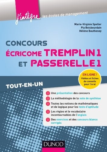Concours Écricome Tremplin 1 et Passerelle 1 tout-en-un