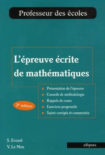 L'épreuve écrite de mathématiques