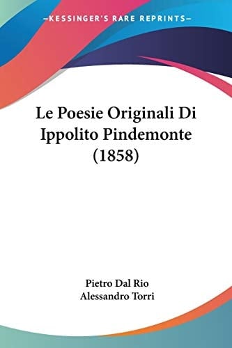 Le Poesie Originali Di Ippolito Pindemonte (1858) (Italian Edition)