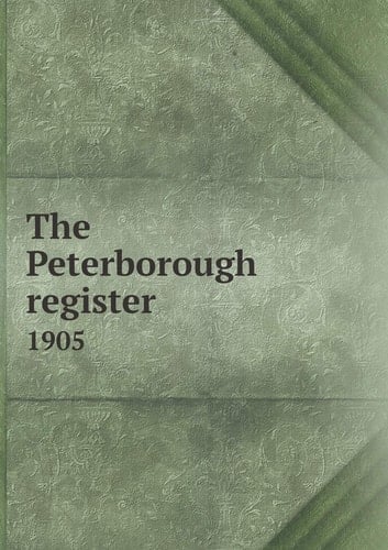 The Peterborough register 1905