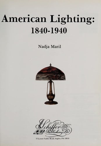 American Lighting 1840-1940