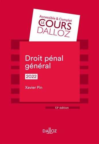 Droit pénal général 2022 - 13e ed.