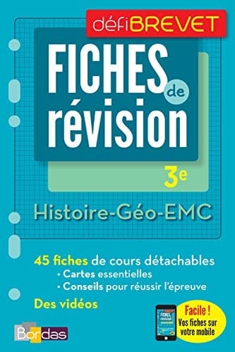 Histoire-Géographie-EMC 3e Fiches de révision