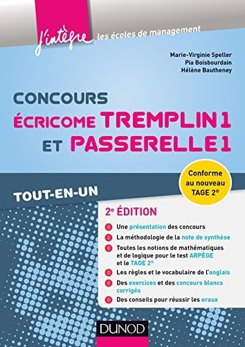 Concours Écricome Tremplin 1 et Passerelle 1 tout-en-un