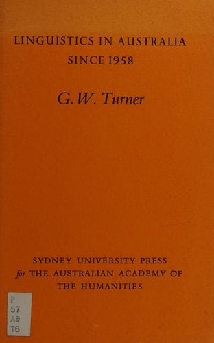 Linguistics in Australia Since 1958