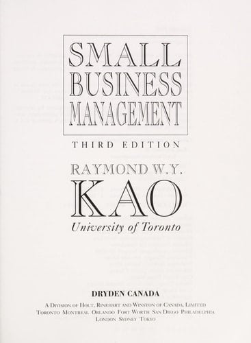 Small Business Management