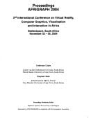 Proceedings AFRIGRAPH International Conference on Virtual Reality, Computer Graphics, Visualisation, and Interaction in Africa