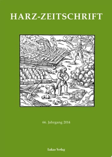 Harz-Zeitschrift 2014 66. Jahrgang 2014