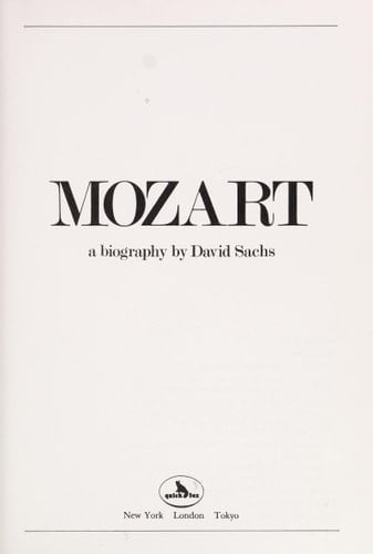 Mozart A Biography