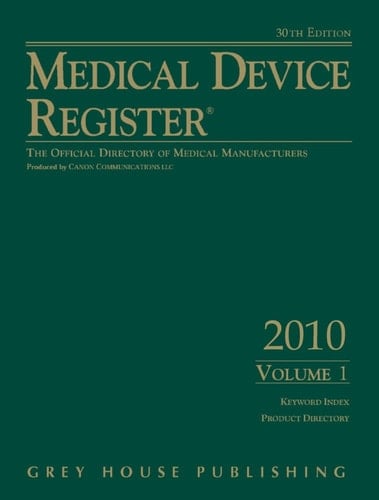 Medical Device Register 2010
