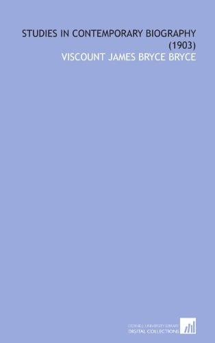 Studies in contemporary biography (1903)