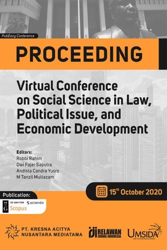 The 1st Virtual Conference on Social Science in Law, Political Issue and Economic Development