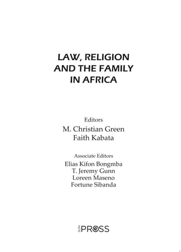 Law, Religion and the Family in Africa