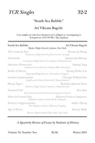 TCR Singles 32-2 South Sea Bubble