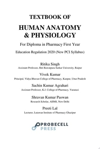 Textbook of Human Anatomy and Physiology