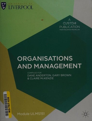 Organisations and Management ULMS151