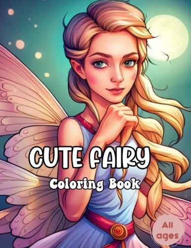 The Cute Fairy Coloring Book: For Adults and Kids.