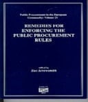 Remedies for Enforcing the Public Procurement Rules