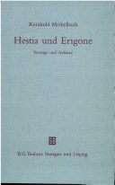 Hestia und Erigone: Vorträge und Aufsätze (German Edition)