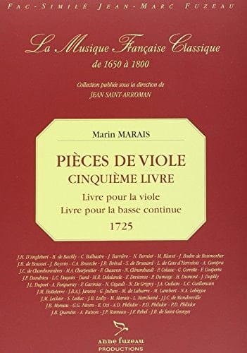 Pièces de viole, cinquième livre, Basses continues du cinquième livre