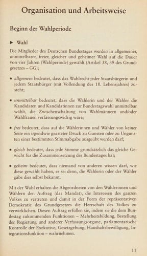 So arbeitet der Deutsche Bundestag Organisation und Arbeitsweise ; die Gesetzgebung des Bundes