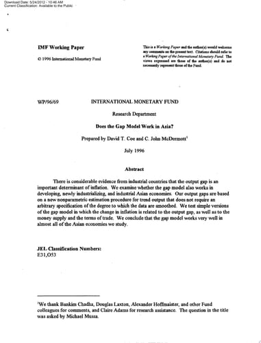 Does the Gap Model Work in Asia?