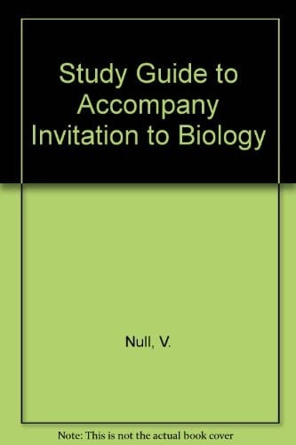 Study Guide to Accompany Invitation to Biology