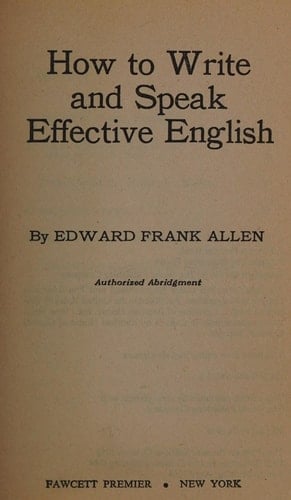 How To Write and Speak Effective English
