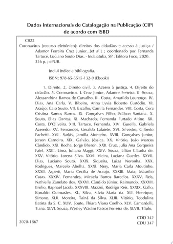 Coronavírus Direitos dos cidadãos e acesso à justiça