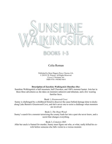 Sunshine Walkingstick Omnibus One Books 1-3