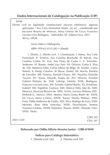 Direito Civil na Legalidade Constitucional Algumas Aplicações