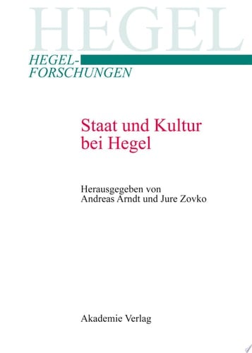 Staat und Kultur bei Hegel