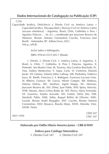 Capacidade jurídica, deficiência e direito civil na América Latina Argentina, Brasil, Chile, Colômbia e Peru