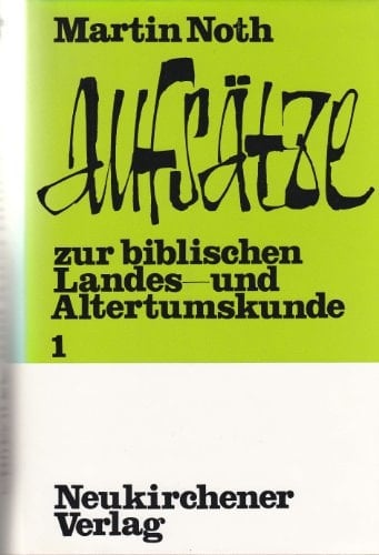 Aufsätze zur biblischen Landes- und Altertumskunde