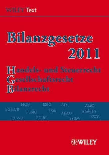 Bilanzgesetze 2011