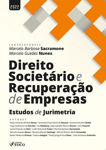 Direito Societário e Recuperação de Empresas Estudos de Jurimetria