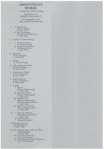 Politik - Buch VII und VIII