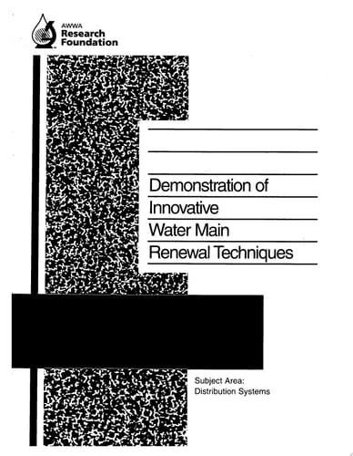 Demonstration of Innovative Water Main Renewal Techniques