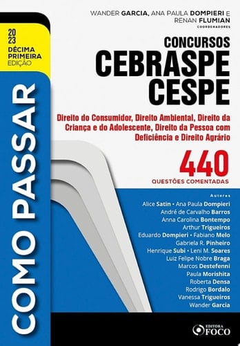 Como passar concursos CEBRASPE -Direito do Consumidor, Ambiental, ECA, Deficiência e Agrário