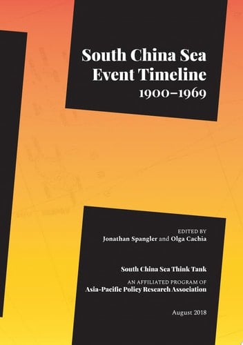 South China Sea Event Timeline: 1900–1969