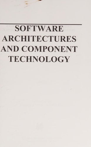 Software Architectures and Component Technology