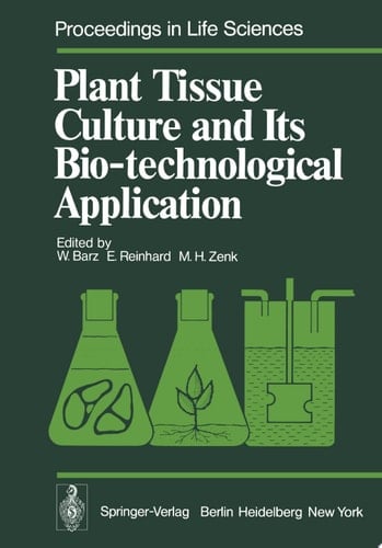 Plant Tissue Culture and Its Bio-technological Application Proceedings of the First International Congress on Medicinal Plant Research, Section B, held at the University of Munich, Germany September 6–10, 1976